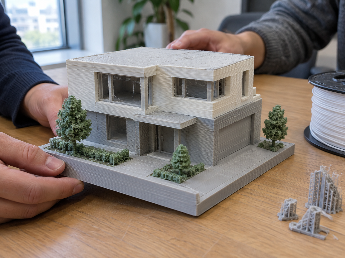 Maqueta arquitectónica en filamento